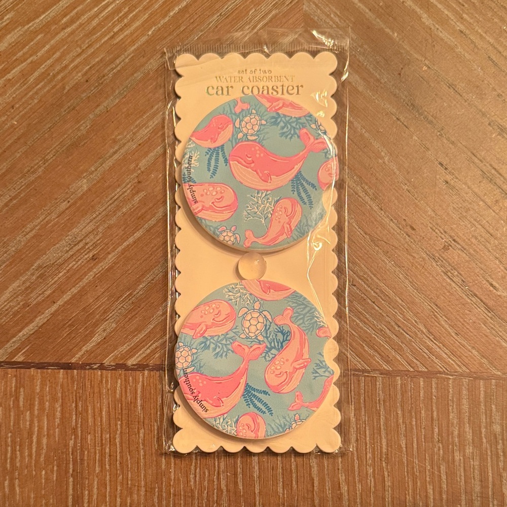 Simply Southern Whale Car Coasters